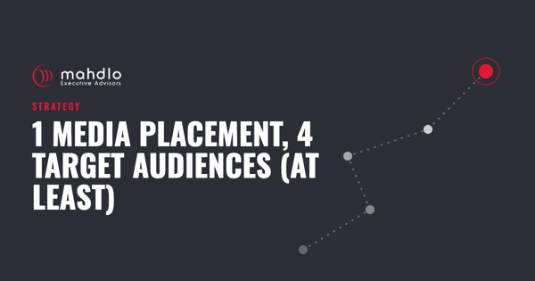 Mahdlo article card: 1 Media Placement, 4 Target Audiences (At Least)
