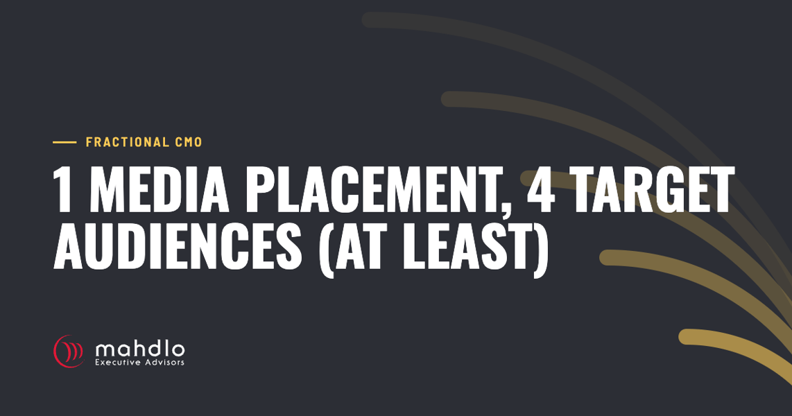 Mahdlo article card: 1 Media Placement, 4 Target Audiences (At Least)