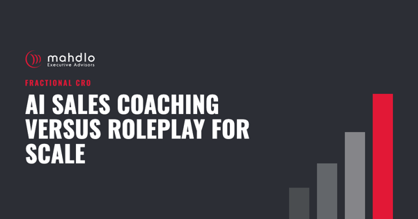 Mahdlo article card: AI Sales Coaching Versus Roleplay for Scale