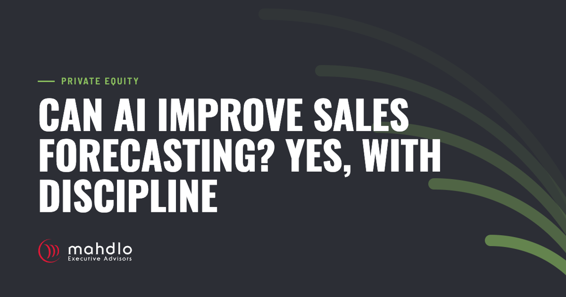 Mahdlo article card: Can AI Improve Sales Forecasting? Yes, With Discipline