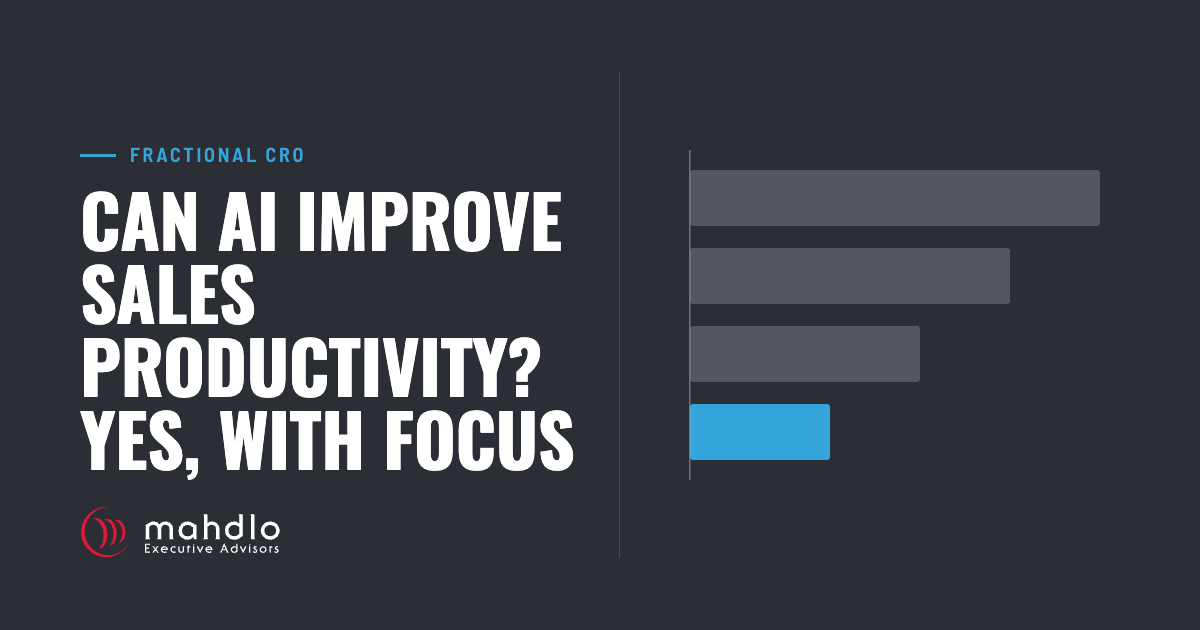 Mahdlo article card: Can AI Improve Sales Productivity? Yes, With Focus