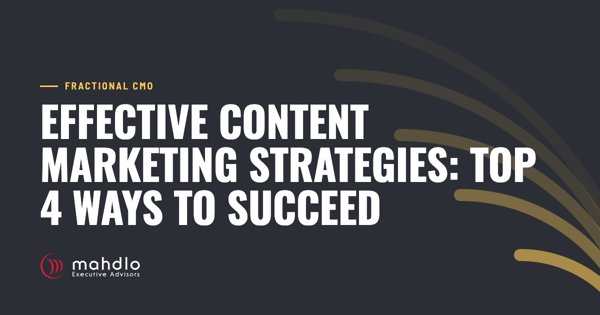 Mahdlo article card: Effective Content Marketing Strategies: Top 4 Ways to Succeed