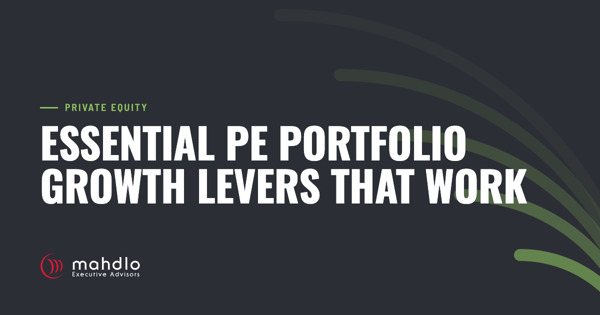 Mahdlo article card: Essential PE Portfolio Growth Levers That Work