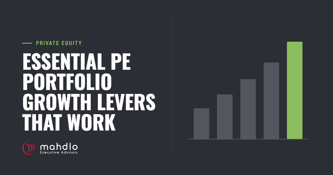Mahdlo article card: Essential PE Portfolio Growth Levers That Work