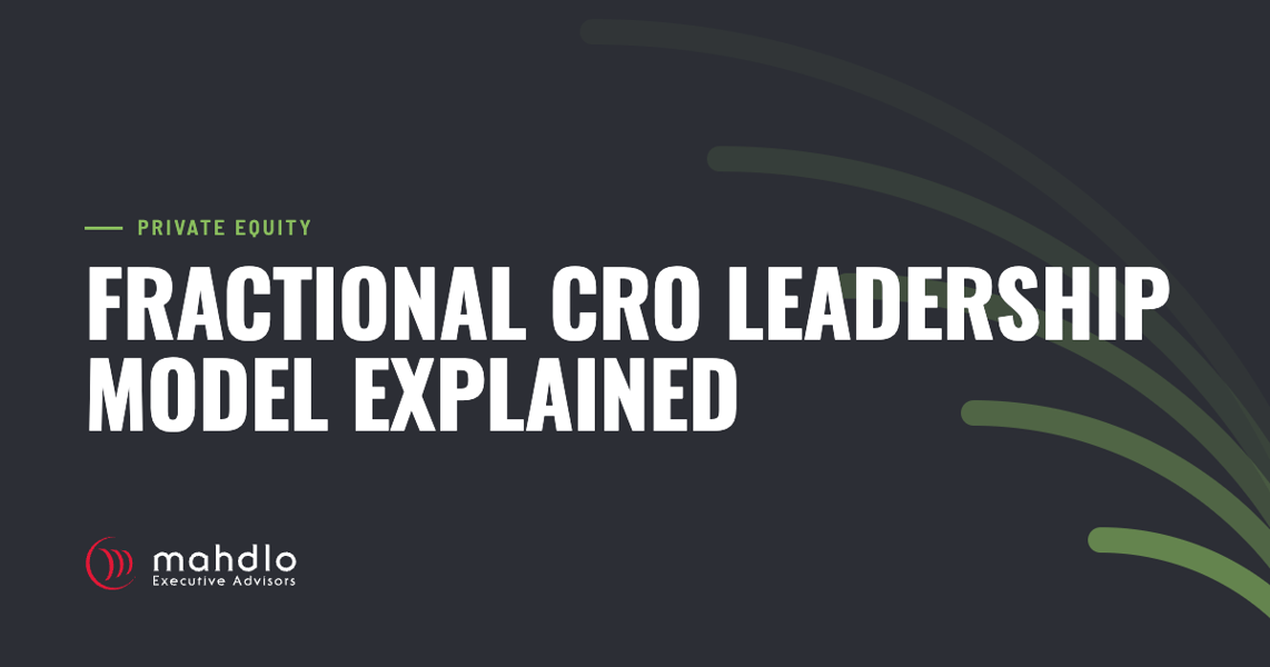 Mahdlo article card: Fractional CRO Leadership Model Explained