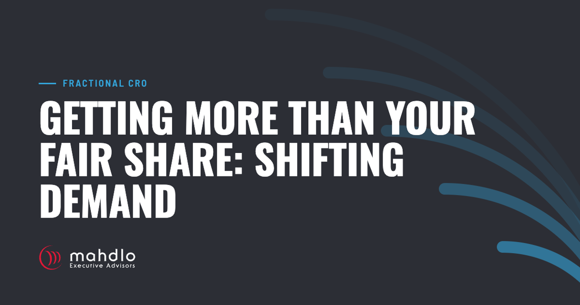 Mahdlo article card: Getting More Than Your Fair Share: Shifting Demand