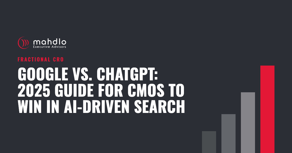 Mahdlo article card: Google vs. ChatGPT: 2025 Guide for CMOs to Win in AI-Driven Search