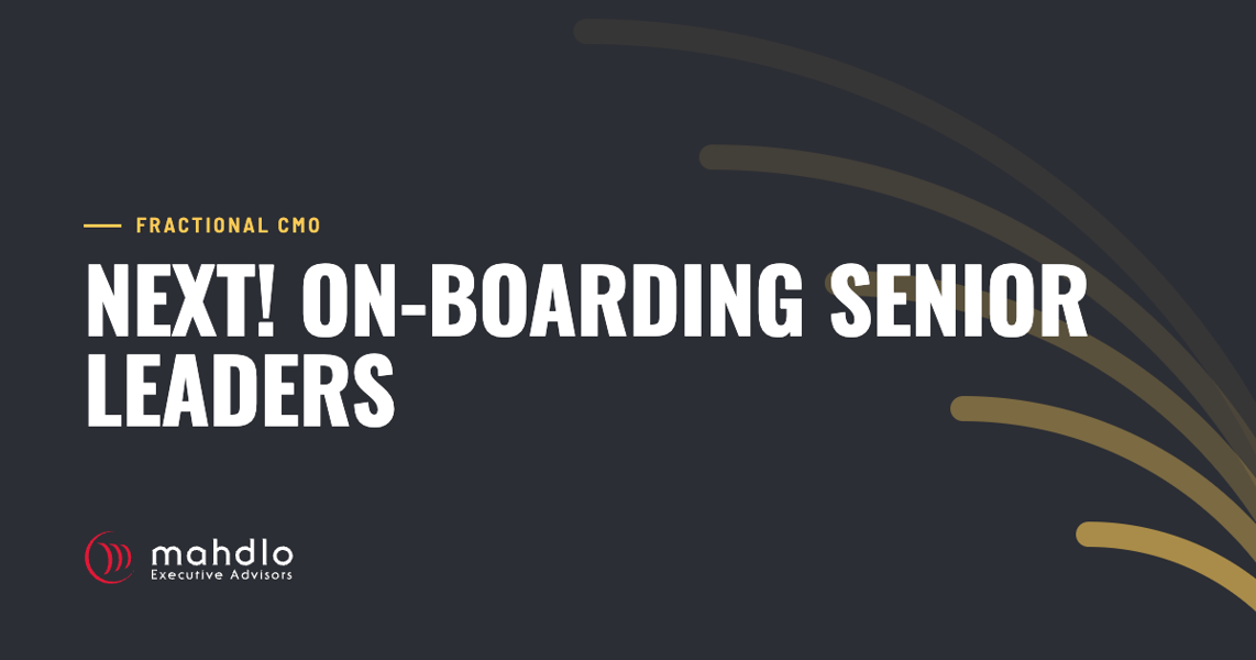 Mahdlo article card: Next! On-boarding Senior Leaders