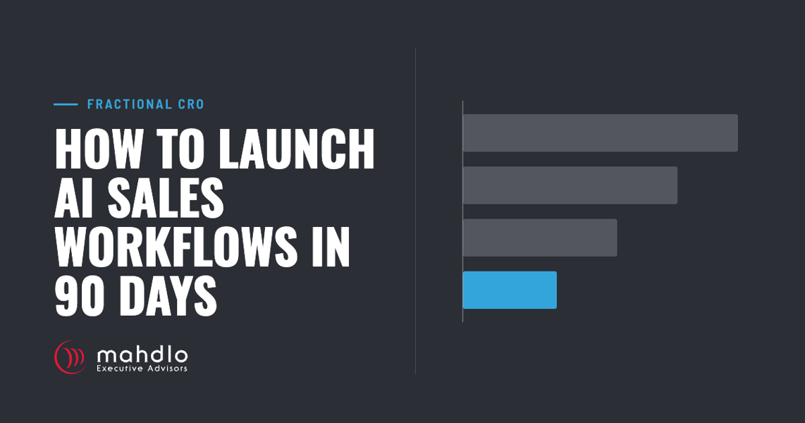Mahdlo article card: How to Launch AI Sales Workflows in 90 Days
