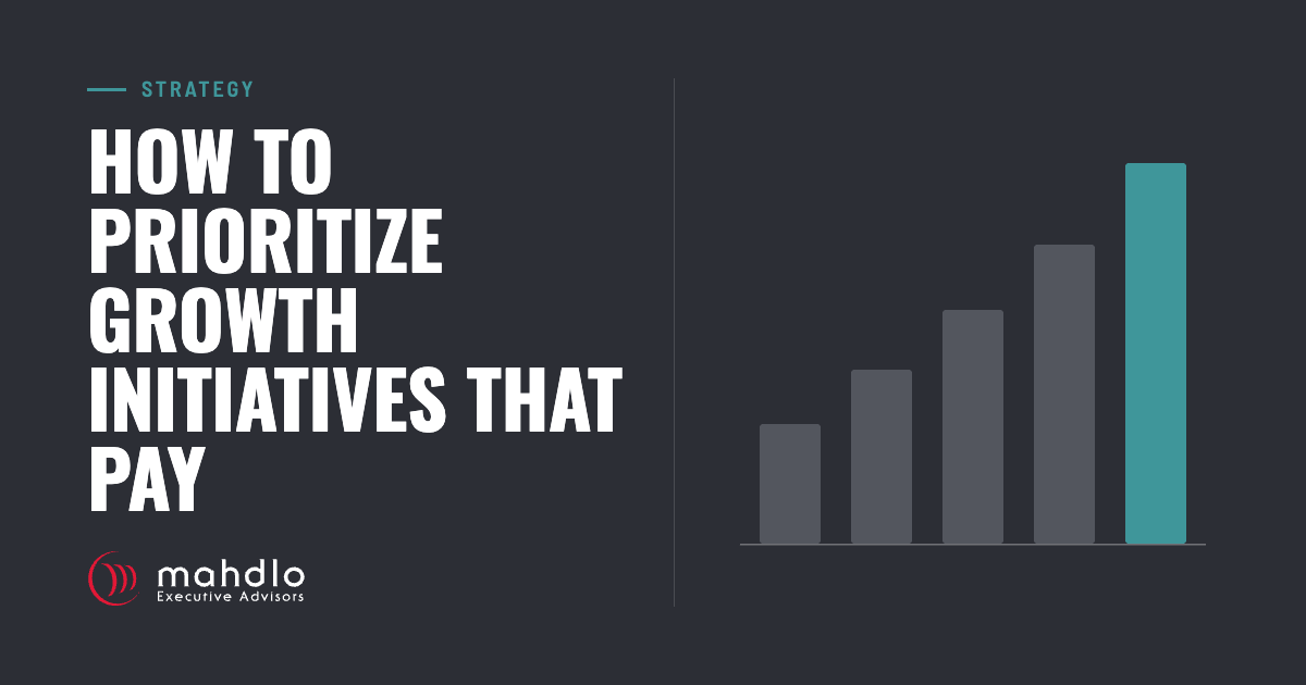 Mahdlo article card: How to Prioritize Growth Initiatives That Pay