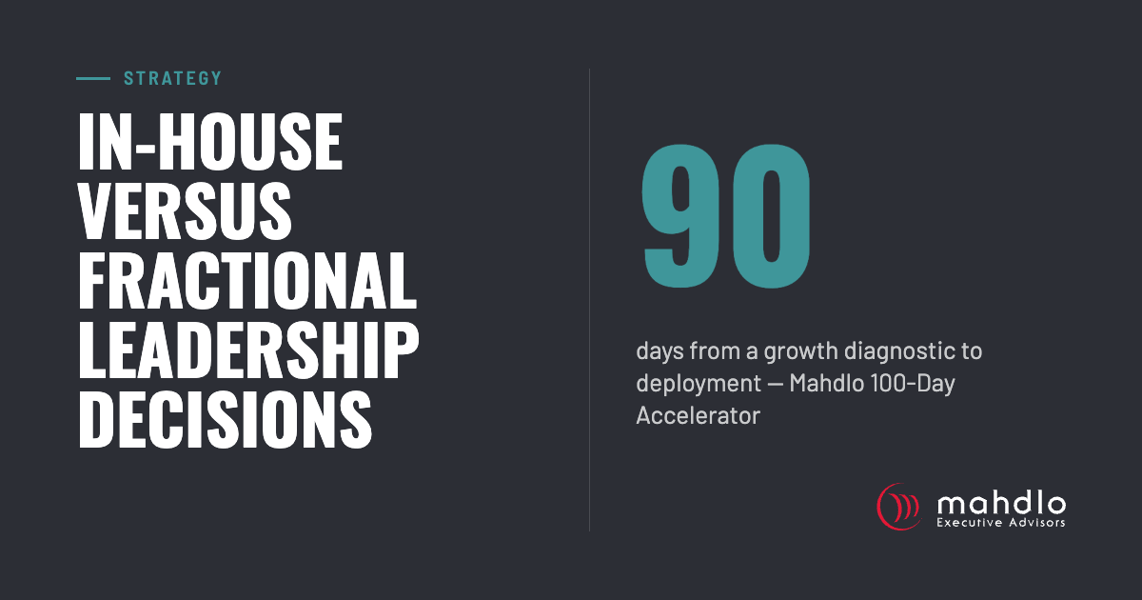 Mahdlo article card: In-House Versus Fractional Leadership Decisions