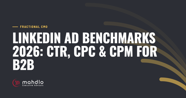 Mahdlo article card: LinkedIn Ad Benchmarks 2026: CTR, CPC & CPM for B2B
