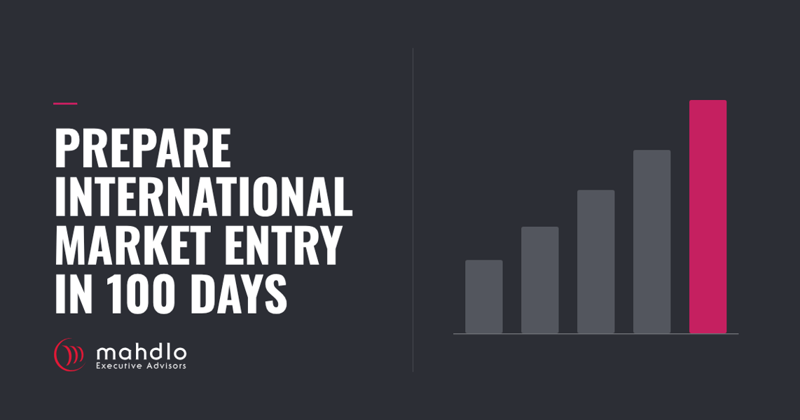 Mahdlo card: Prepare International Market Entry in 100 Days.