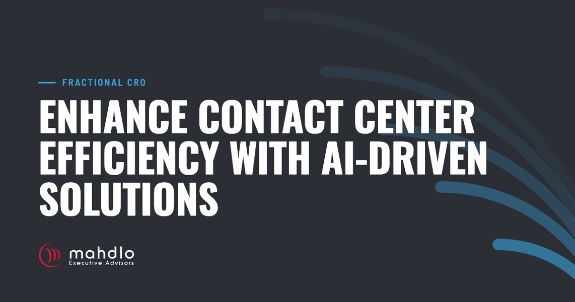 Mahdlo article card: Enhance Contact Center Efficiency with AI-Driven Solutions