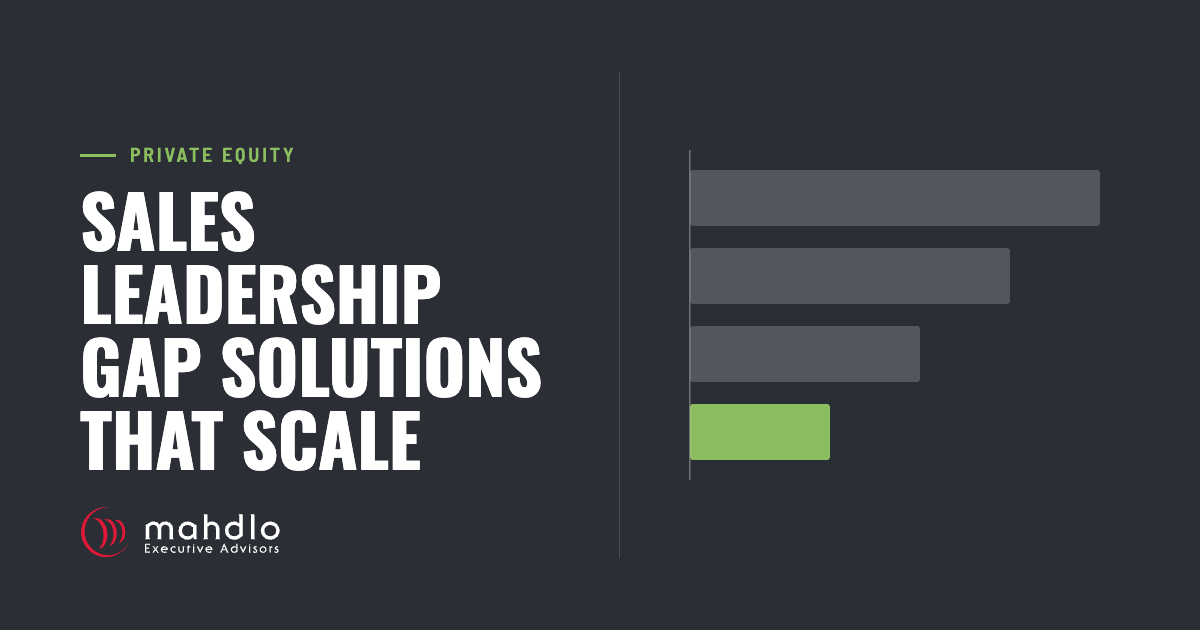 Mahdlo article card: Sales Leadership Gap Solutions That Scale