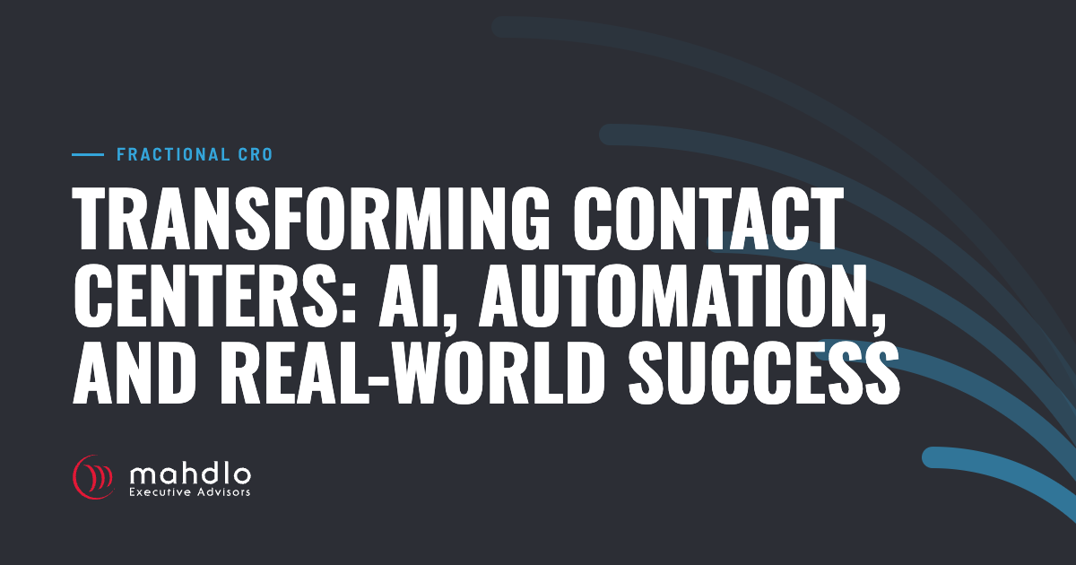 Mahdlo article card: Transforming Contact Centers: AI, Automation, and Real-World Success