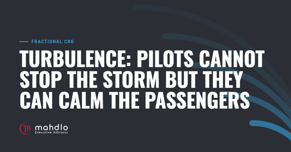 Mahdlo article card: Turbulence: Pilots cannot stop the storm but they can calm the passengers