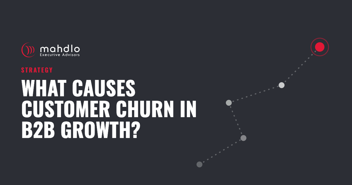 Mahdlo article card: What Causes Customer Churn in B2B Growth?