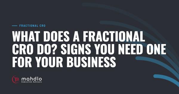 Mahdlo article card: What Does a Fractional CRO Do? Signs You Need One for Your Business