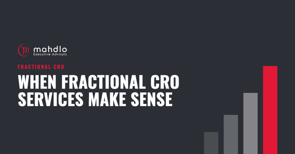Mahdlo article card: When Fractional CRO Services Make Sense