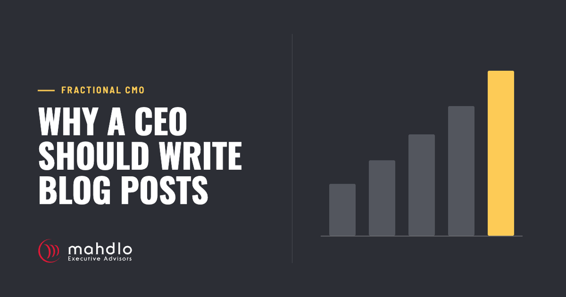 Mahdlo article card: Why a CEO Should Write Blog Posts