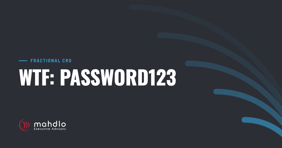 Mahdlo article card: WTF: &nbsp;Password123