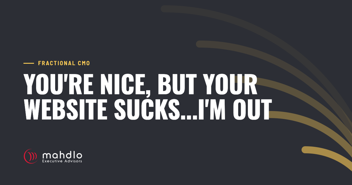 Mahdlo article card: You're Nice, But Your Website Sucks...I'm Out