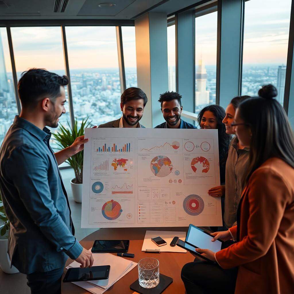 diverse fractional cmo team collaborates in conference room